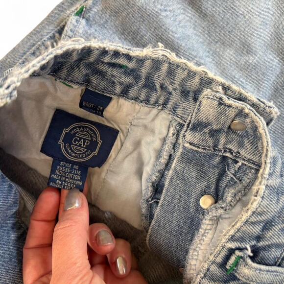 90's vintage GAP Bermuda Dad Light wash‎ Shorts 27-28" - Picture 7 of 7